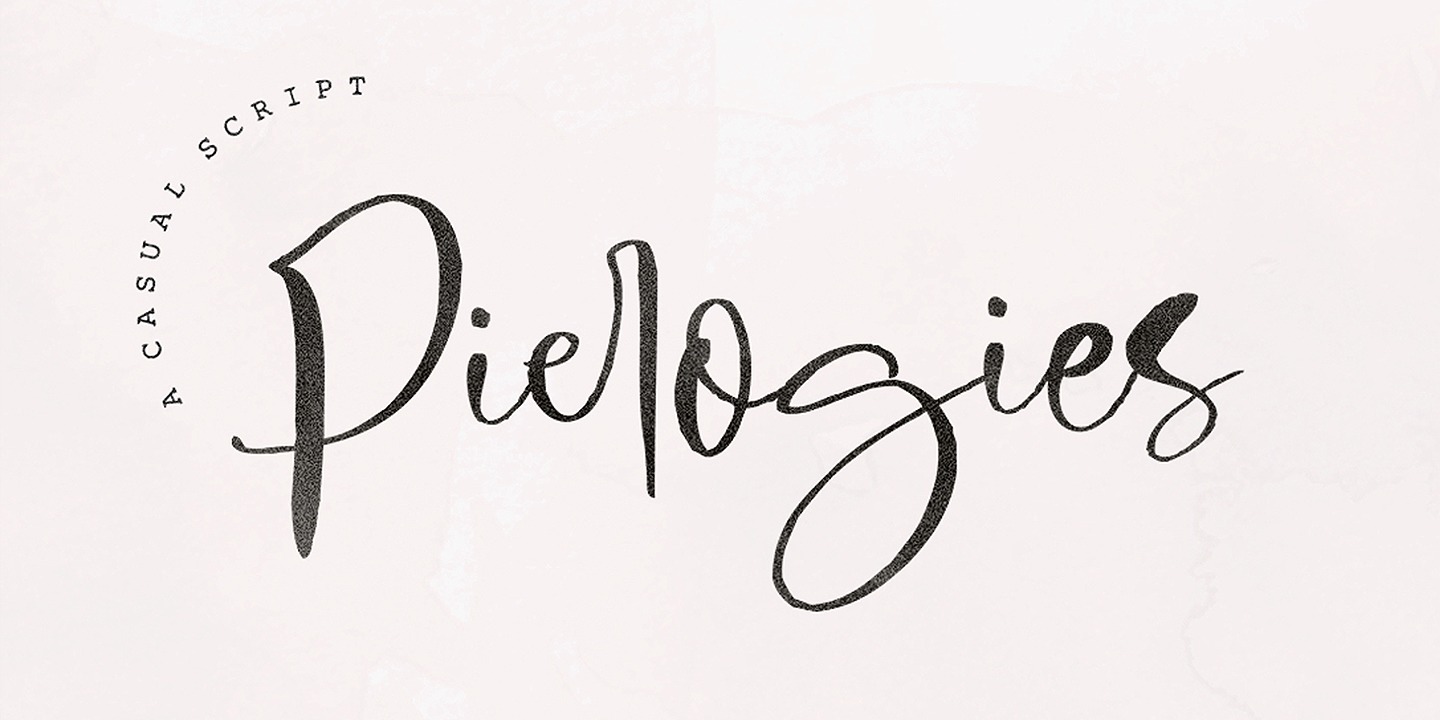 Beispiel einer Pierogies-Schriftart